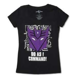 Universal Orlando Resort Decepticon "Do As I Command!" Ladies T-Shirt* Adult Fashion Tops