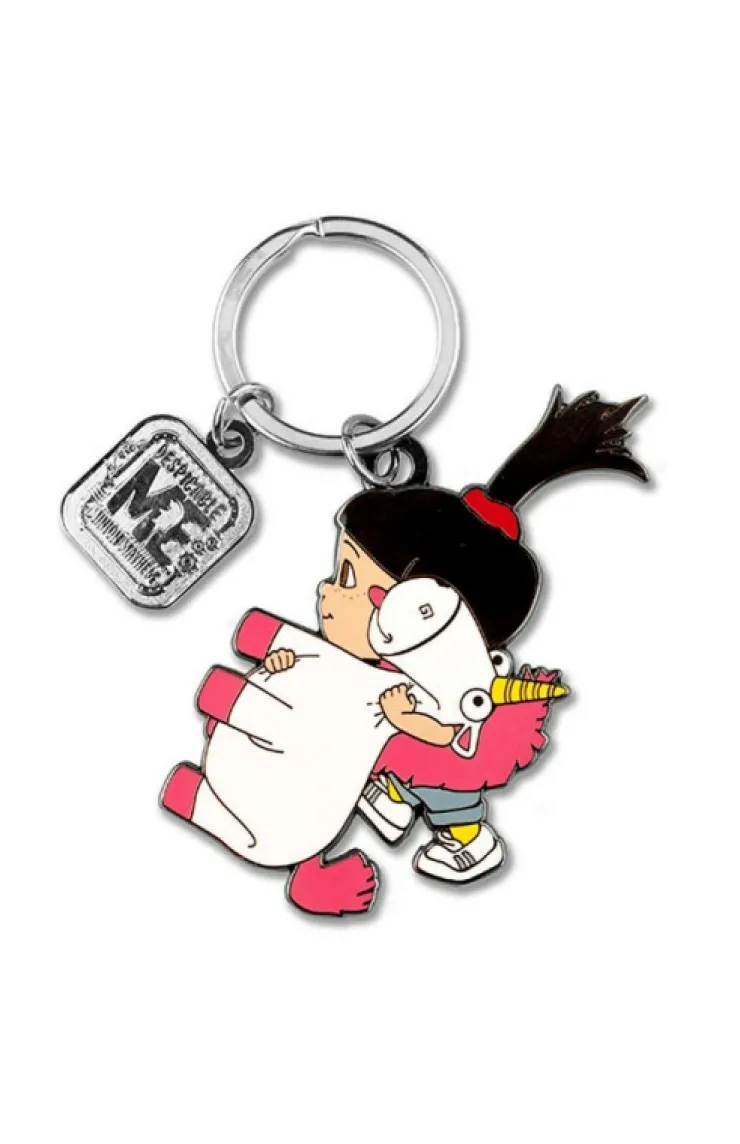 Universal Orlando Resort Despicable Me Agnes Holding Unicorn Keychain* Key Chains