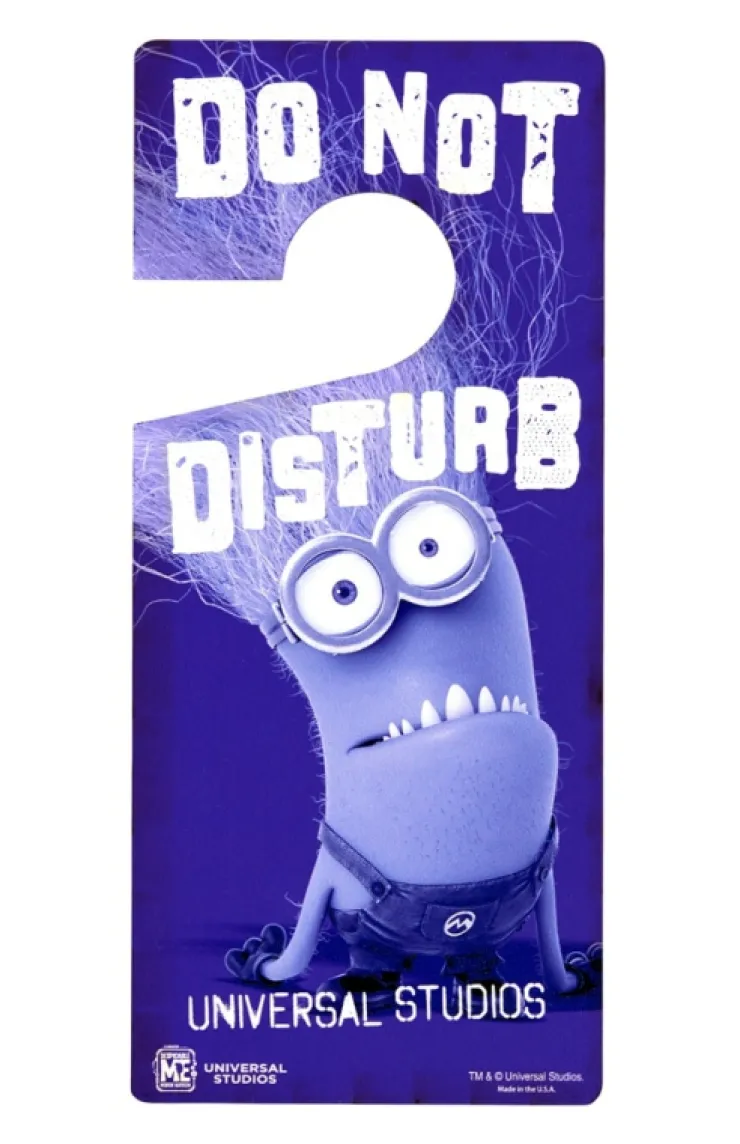 Universal Orlando Resort Evil Minion "Do Not Disturb" Door Hanger* Home Decorations