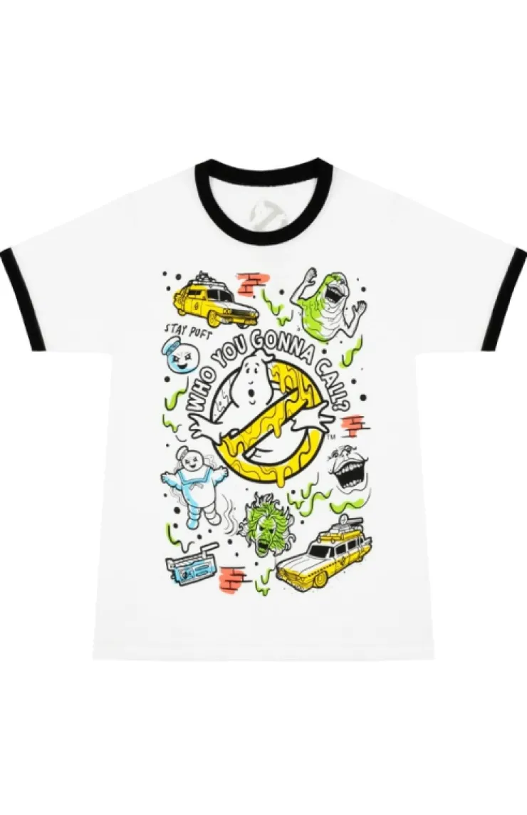 Universal Orlando Resort Ghostbusters "Who You Gonna Call?" Adult Ringer T-Shirt* Adult T-shirts