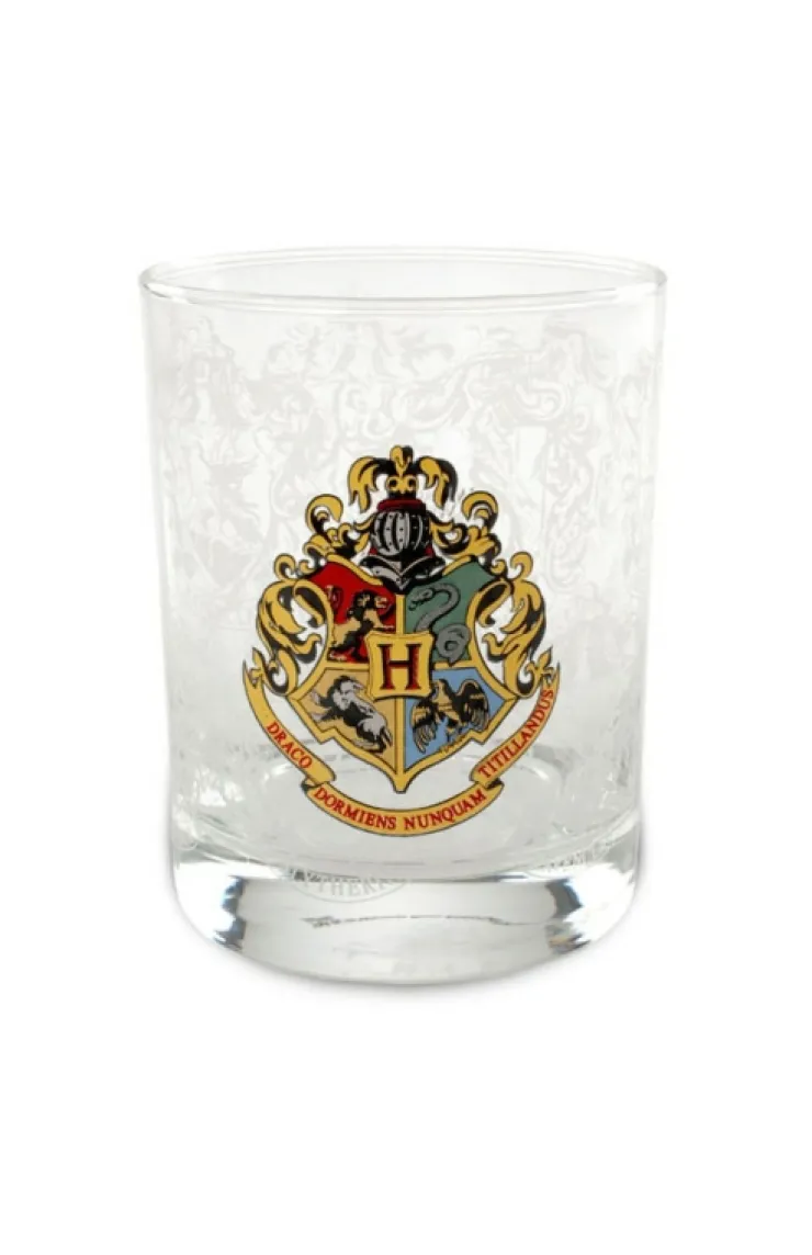 Universal Orlando Resort Hogwarts Crest Double Old Fashioned Glass* Drinkware | Drinkware