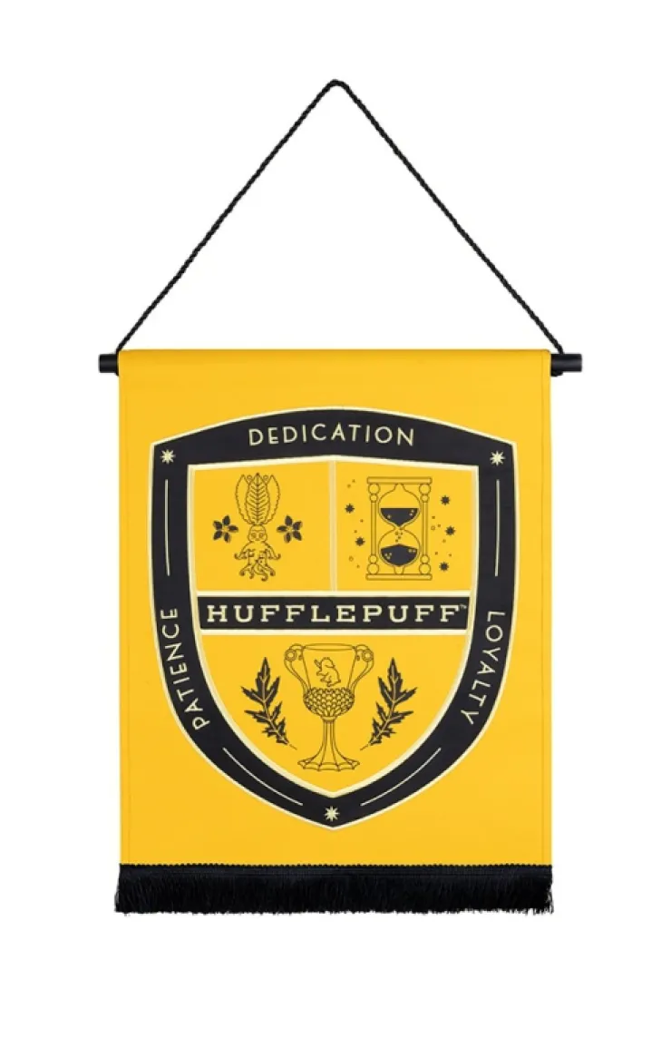 Universal Orlando Resort Hufflepuff™ Attributes Crest Wall Banner* Hogwarts™ Essentials | Home Decorations