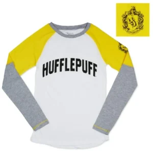 Universal Orlando Resort Hufflepuff™ Ladies Long-Sleeve T-Shirt* Hogwarts™ Essentials | Adult Fashion Tops
