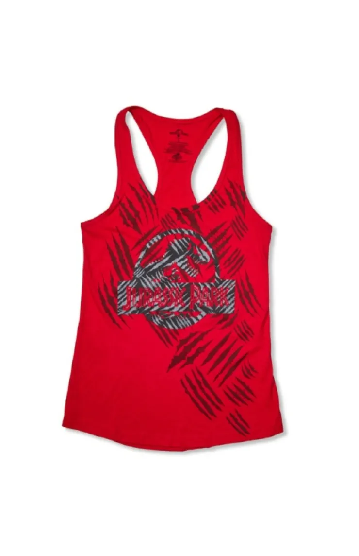 Universal Orlando Resort Jurassic Park Claw Mark Ladies Tank* Adult Fashion Tops