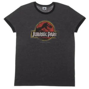 Universal Orlando Resort Jurassic Park Logo Adult Ringer T-Shirt* Adult T-shirts