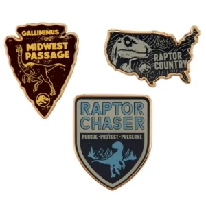 Universal Orlando Resort Jurassic World Badges Miniature Pin Set* Pins