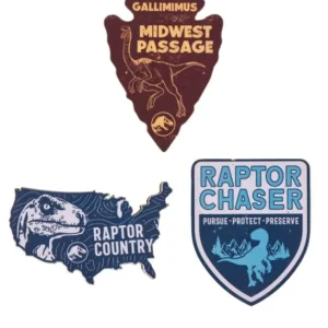 Universal Orlando Resort Jurassic World Badges Wood Magnet Set* Magnets
