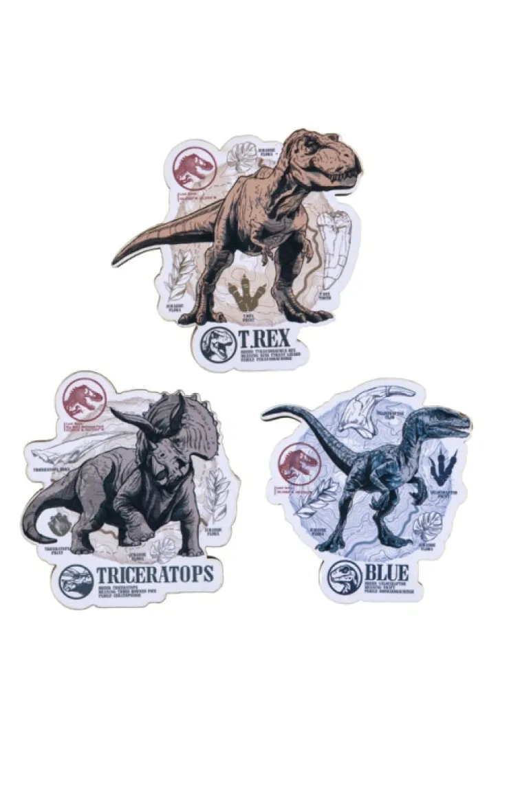 Universal Orlando Resort Jurassic World Dinosaurs Wood Magnet Set* Magnets