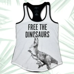 Universal Orlando Resort Jurassic World Free The Dinosaurs Ladies Tank* Adult Fashion Tops
