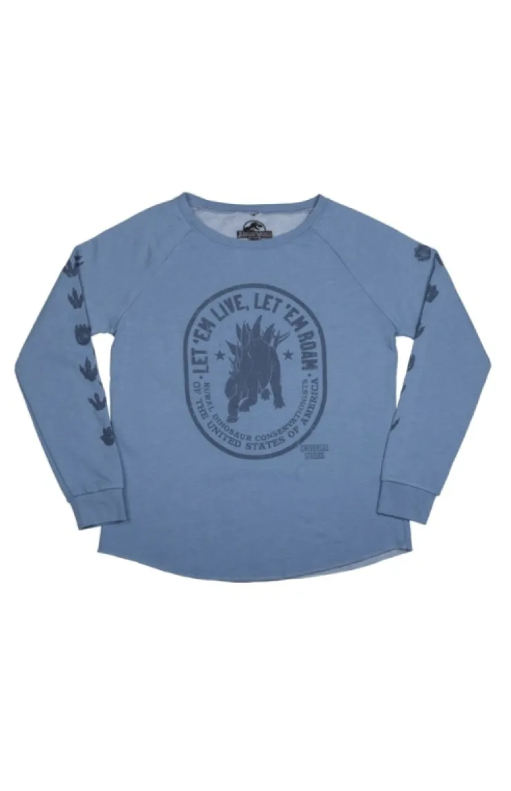 Universal Orlando Resort Jurassic World Let 'Em Live, Let 'Em Roam Ladies Sweatshirt* Adult Outerwear