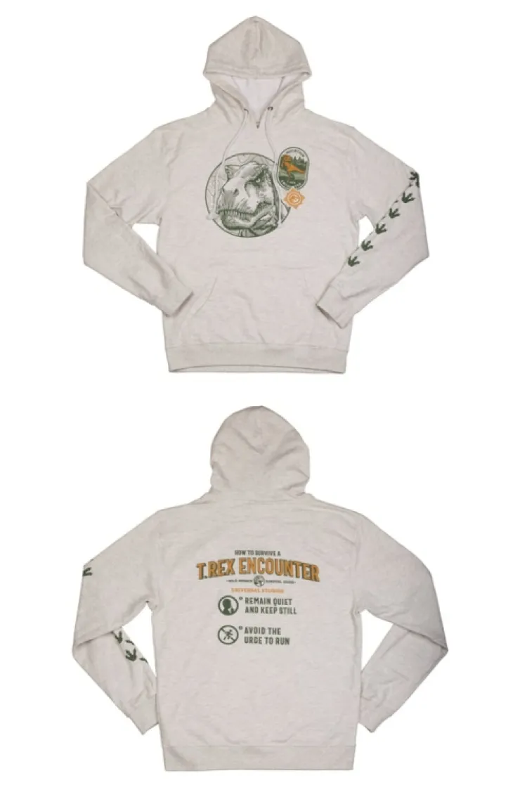 Universal Orlando Resort Jurassic World T. Rex Encounter Adult Hooded Sweatshirt* Adult Outerwear
