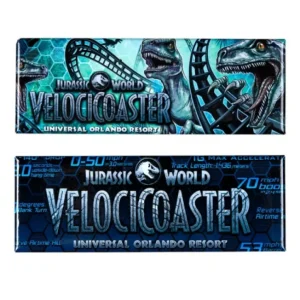 Universal Orlando Resort Jurassic World VelociCoaster Magnet 2-Pack* Magnets