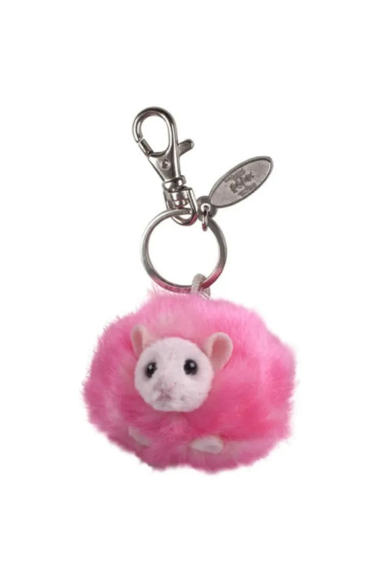 Universal Orlando Resort Pink Pygmy Puff Plush Keychain* Key Chains