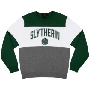 Universal Orlando Resort Slytherin&trade; Color Block Adult Crew Neck Sweatshirt* Adult Outerwear