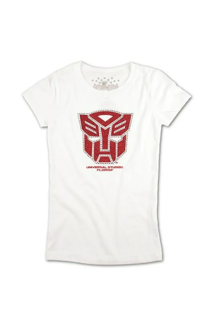 Universal Orlando Resort Transformers Autobot Shield Girls T-Shirt* Youth Fashion Tops