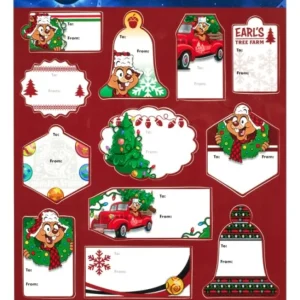 Universal Orlando Resort Universal Studios Earl the Squirrel Gift Tags* Holiday