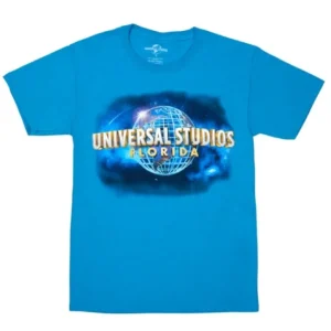 Universal Orlando Resort Universal Studios Florida Turquoise Blue Adult T-Shirt* Adult T-shirts