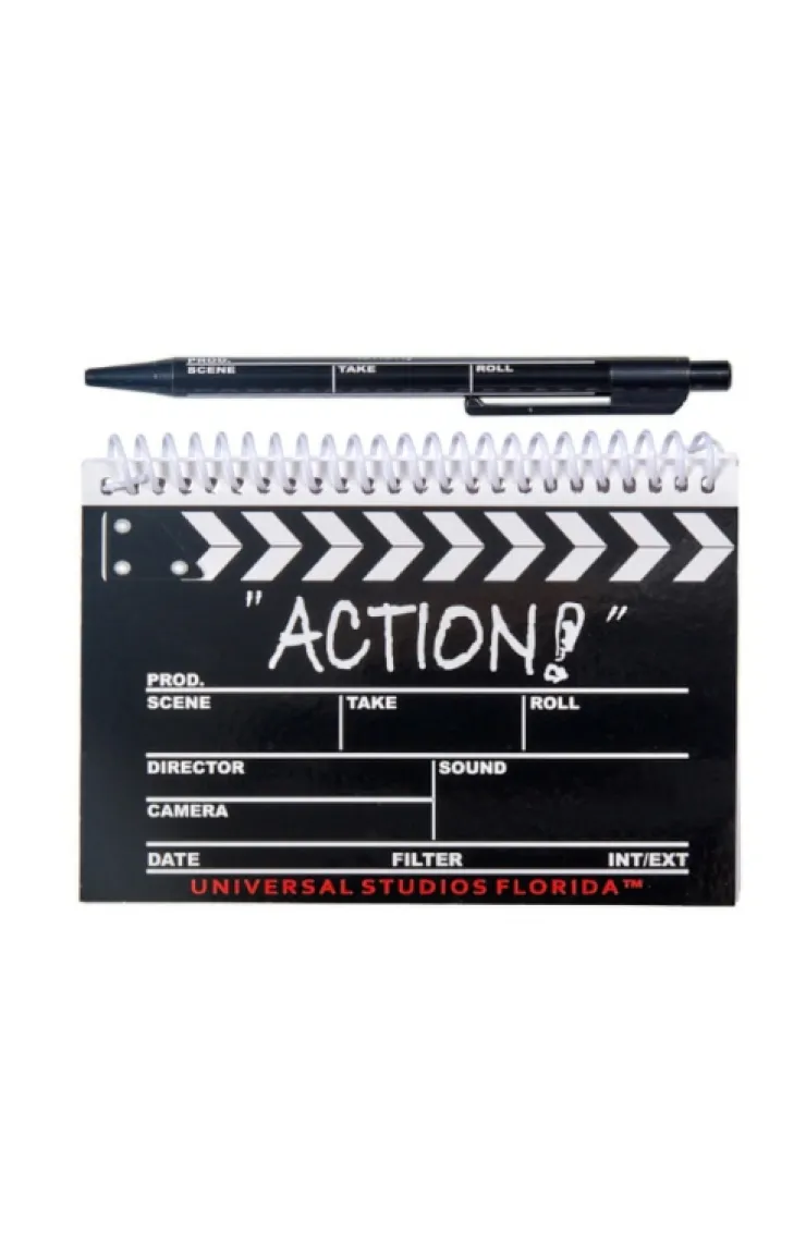 Universal Orlando Resort Universal Studios Florida Clapboard Spiral Journal with Pen* Stationery