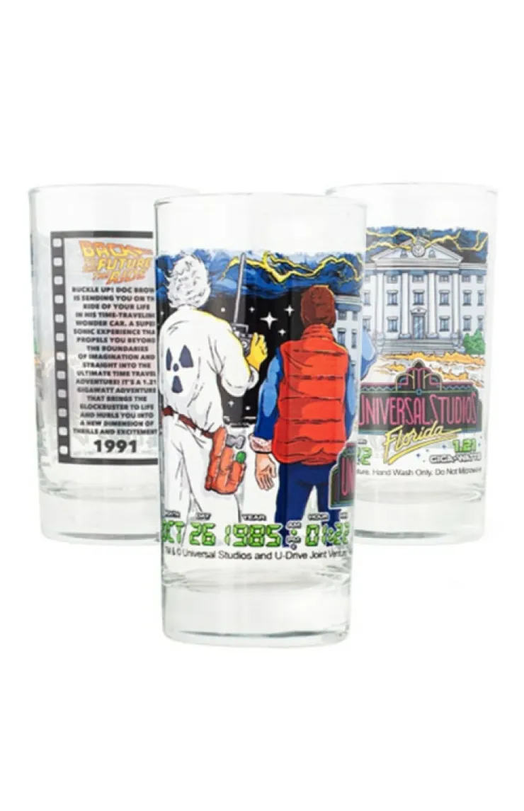 Universal Orlando Resort Universal Studios Retro Back To The Future Collectible Glass* Drinkware | Drinkware