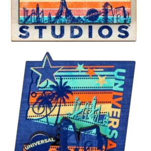 Universal Orlando Resort Universal Studios Skyline Wood Magnet Set* Magnets