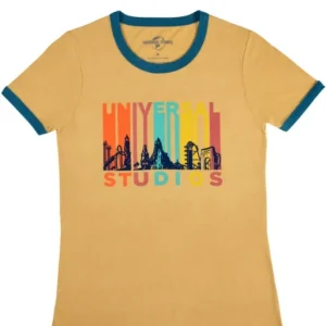 Universal Orlando Resort Universal Studios Skyline Adult Ringer T-Shirt* Adult T-shirts
