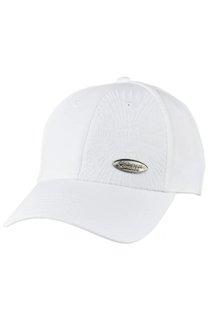 Universal Orlando Resort Universal Studios White Flock Logo Adult Cap* Headwear | Headwear