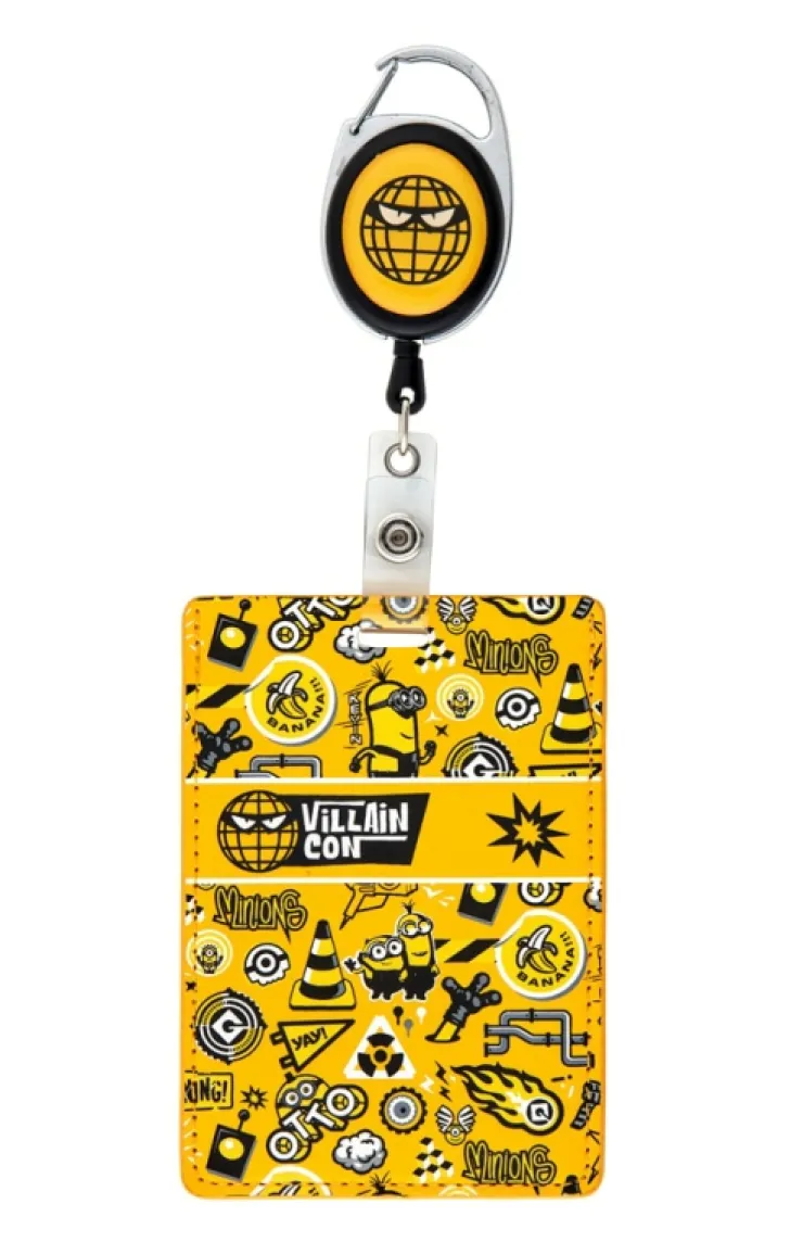 Universal Orlando Resort Villain-Con International Black & Yellow Badge Reel* Lanyards | Lanyards