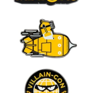 Universal Orlando Resort Villain-Con International Black & Yellow Pin Set* Pins