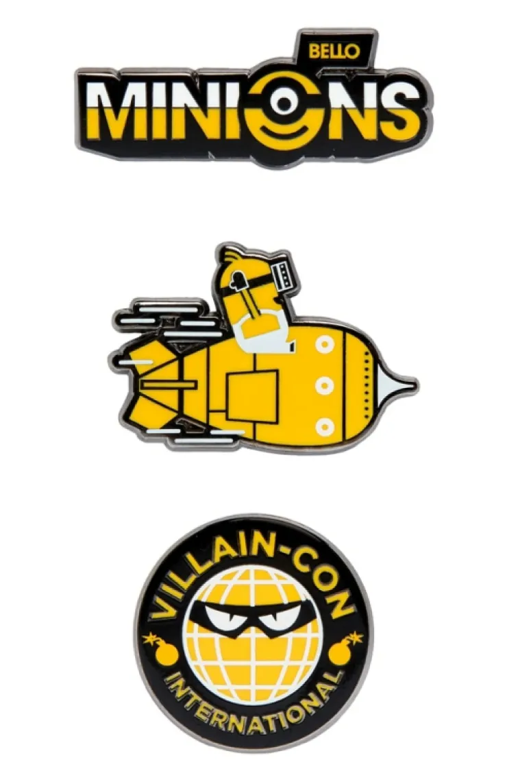 Universal Orlando Resort Villain-Con International Black & Yellow Pin Set* Pins