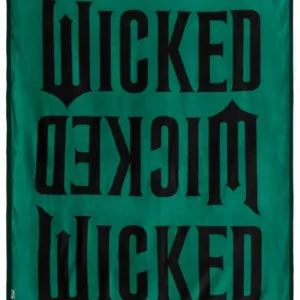 Universal Orlando Resort Wicked Logo Plush Blanket* Home Decorations
